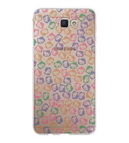 Samsung Galaxy J7 Prime 2 Kapak Hello Kitty Tasarımlı Şeffaf Silikon Kılıf
