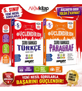 Ankara Yayıncılık 5.Sınıf Türkçe ve Paragraf Soru Bankası Seti 2 Kitap