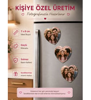 3 Kalpli Aile Fotoğraf Magneti Anne Baba Kız Çocuk Kişiselleştirilebilir Hatıra Hediyesi