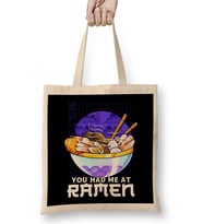 Funny You Had Me At Ramen Anime Kawaii Noodles Pun Bez Çanta Uzun Saplı