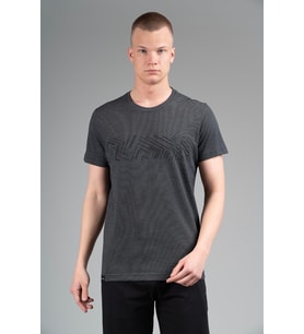Maraton Regular Erkek Bisiklet Yaka Siyah T-shirt