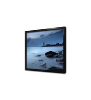 Gece Deniz Feneri Çerçeveli Mdf Tablo
