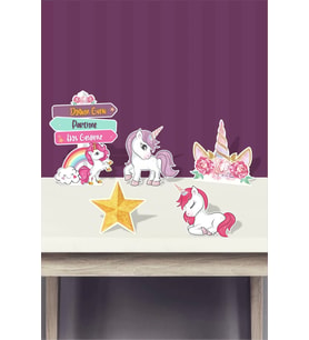 Unicorn Ayaklı Pano * Masa Üstü (Kalın Kağıt)