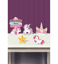 Unicorn Ayaklı Pano * Masa Üstü (Kalın Kağıt)