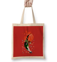 Kyrie Irving Vintage Art -Legend Basketball Gift Vintage Retro Style Bez Çanta Uzun Saplı