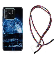 Xiaomi Poco X3 Pro M4 Pro X4 Pro C40 10C Kılıf Boyun Asklı Rasta Silikon Mavi Gece 1605