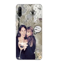 Huawei P30 Lite Uyumlu Lana Del Rey ve Taylor Swift Desenli Şeffaf Telefon Kılıfı