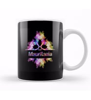 Mauritania Gift Tie Dye Watercolor Kupa Bardak Porselen
