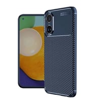 Oppo A38 Kılıf Auto Focus Karbon Kapak - Lacivert