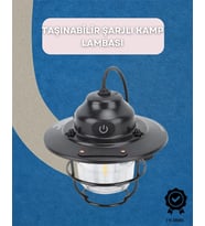 Dış Mekan İçin Şık Led Fener – 4400mah Pil, Ipx4 Su Geçirmez, Asılabilir