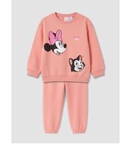 LCW baby Mercan Minnie Mouse Baskılı Kız Bebek Eşofman Takım