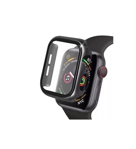 Apple Watch 38mm Camlı Kasa Ekran Koruyucu - Siyah