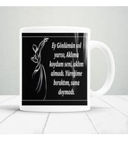 Mevlana sözleri baskılı kupa bardak