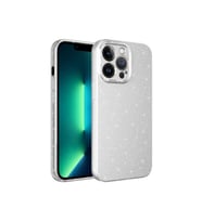 Apple iPhone 12 Pro Uyumlu Kılıf Kamera Korumalı Simli Lüks Zore Koton Kapak (Beyaz)