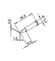 102cdlf16 Havya Ucu, Icon Serisi Havya Ucu 1.6mm
