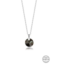 Swarovski Crystal Kadın Yuvarlak Chrome Gümüş Kolye