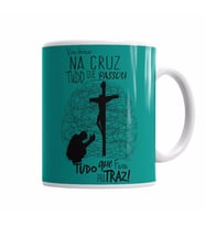 Vou Deixar Na Cruz Kupa Bardak Porselen