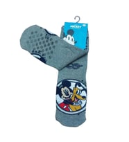 MICKEY MAUSE TABANI KAYDIRMAZ KIŞLIK HAVLU ÇOCUK ÇORAP (Gri)