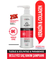Redline Keratin & Collagen Besleyici Saç Bakım Şampuanı Dökülme Karşıtı Tuzsuz Sülfatsız 500 ml.