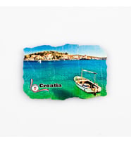 Hırvatistan Temalı Fresco Magnet (Karışık)