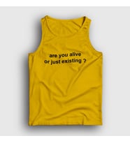 Presmono Unisex Sarı Are You Alive Or Just Existing Atlet 393813tt (Sarı)