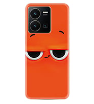 Vivo Y22 Kılıf Resimli Desenli Silikon Platinium Series Orange 1830
