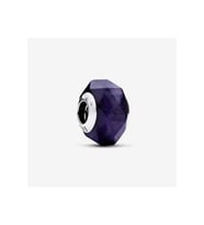 Kesme Yüzeyli Lacivert Murano Cam Charm