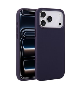 iPhone 17 Pro Kılıf M-Safe Şarj Özellikli Kumaş Tasarımlı Miami Sert PC Kılıf