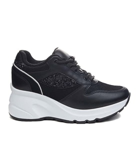 Flet 185 Siyah-Beyaz Kadın Spor Sneaker
