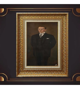 ÖZEL SERİ ALTIN VARAKLI ATATÜRK TABLO S1025