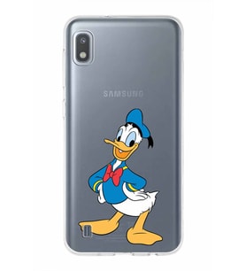 Samsung Galaxy A10  Kapak Donald Duck Tasarımlı Şeffaf Silikon Kılıf