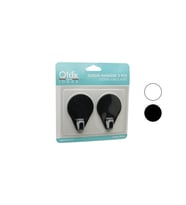 2PCS CLOUD ASKI SİYAH - BEYAZ PLASTİK YAPIŞKANLI MONTAJ (5343)