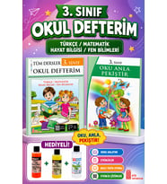 3. Sınıf Okul Defterim + Oku Anla Pekiştir (Slime Set Hediyeli)