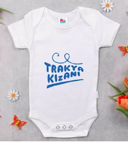 BK Kids Trakya Kızanı Tasarımlı Beyaz Bebek Body Zıbın-1