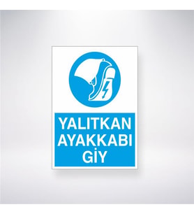 Yalıtkan Ayakkabı Giy 21x28 Arkası Yapışkanlı Levha