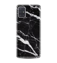 Samsung a71 A72 A73 A7 A9 2018 C7 C9 Kılıf Desenli Silikon Siyah Şerit Mermer 1318