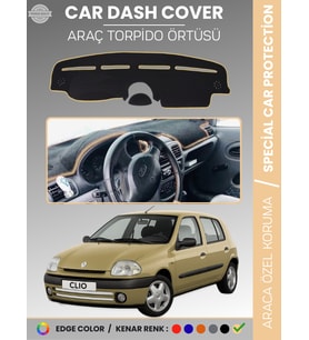RENAULT CLIO 2 AIRBAGLI (2001-2012) Torpido Örtüsü Ön Göğüs Koruma Torpido Koruma Araca Özel