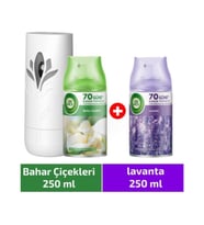Air Wick Oda Kokusu Freshmatic Makine + Yedek 250 ml Bahar Çiçekleri + Yedek 250 ml Lavanta