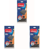 Glitzi Power Pad Inox, Ekstra kaliteli, Pas tutmaz, Zorlu lekeleri söker, 6'li Paket