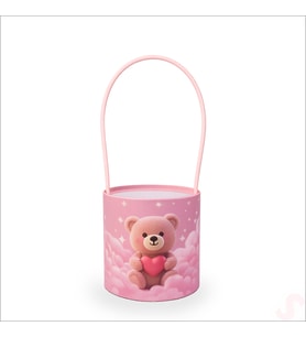 Hortum Saplı Ayıcık Kutu Orta Boy - 14 cm