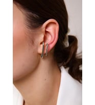 Kadın 2'li Burgu & Gümüş Cuff