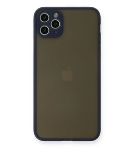iPhone 11 Pro Max Kılıf Montreal Silikon Kapak - Lacivert