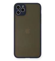 iPhone 11 Pro Max Kılıf Montreal Silikon Kapak - Lacivert