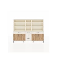 Arges Dolap 11 Raflı 5 Çekmeceli 4 Kapaklı 220x30x163 Aytaşı-Çam/Aytaşı