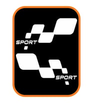 Yan Sport Damalı Oto Sticker Sağ-Sol Takım 2 Adet Beyaz 30*16 Cm