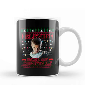 Stranger Things Eleven Days Of Christmas Knit Kupa Bardak Porselen