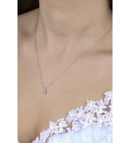 Union Zirconia Kadın Tektaş Gümüş Kolye
