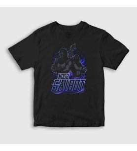 Presmono Unisex Çocuk Siyah Noob Saibot Mortal Kombat T-Shirt 147319tt