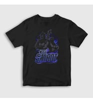Presmono Unisex Çocuk Siyah Noob Saibot Mortal Kombat T-Shirt 147319tt