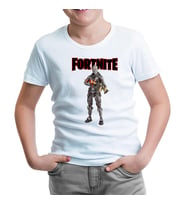Fortnite - Black Knight Shield Beyaz Çocuk Tshirt